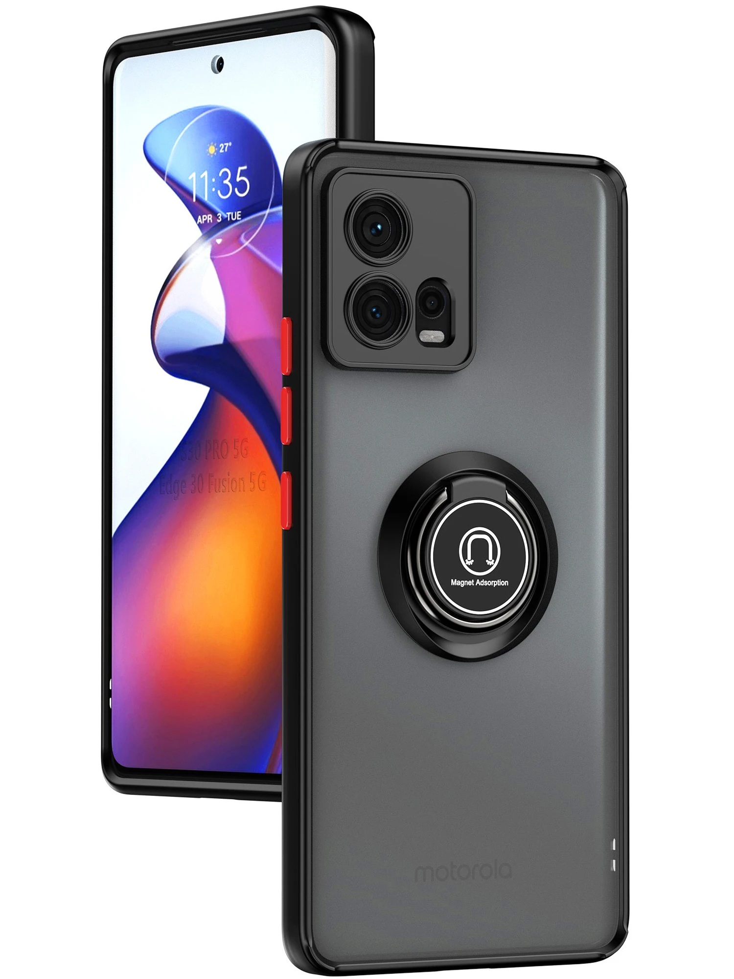 Coque Carbone Avec Verre Trempé Pour Motorola Moto Edge 30 Neo - Neuf Sous Blister SDTEK