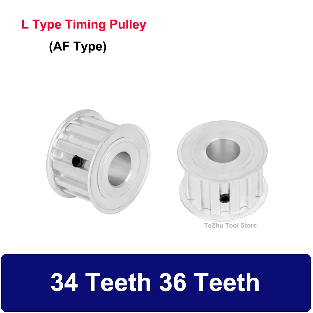 

1PCS L Type Timing Pulley 34 Teeth 36 Teeth Width 14/21/27/41mm Synchronous Belt Wheel Bore 14mm-30mm Transmission Part