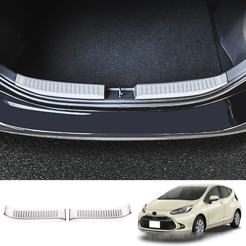 

Для Toyota Aqua Prius C MXP 2022 для двери БАГАЖНИКА АВТОМОБИЛЯ защитные полосы Накладка на порог защитная накладка на задний бампер защитная накладка