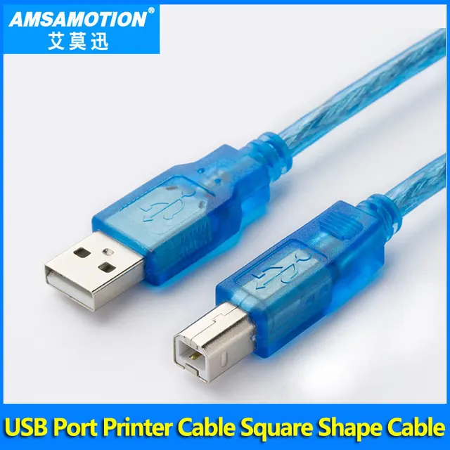 2m USB Printer Cable Square Port Type A to B USB 2.0 Cable: Efficient and Versatile