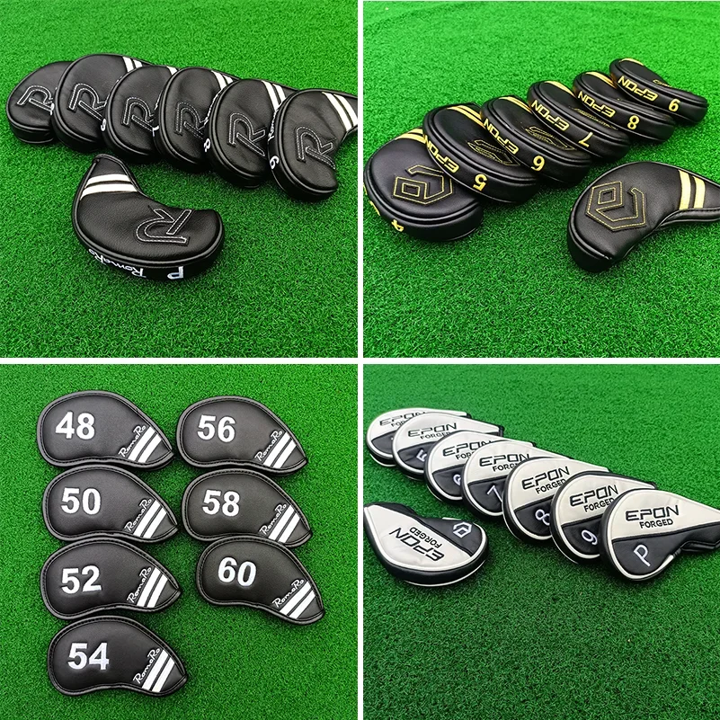 

7pcs/Set Golf Irons Cover Wedges Club Protector Headcover Golf Headcover Golf Accessory Magnetic Or Velco