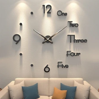 3D DIY Acrylic Wall Clock 1
