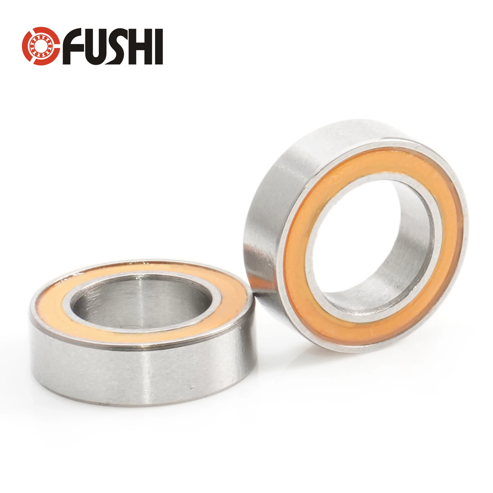MR106RS Bearing 10PCS 6X10X3 mm ABEC-3 Miniature MR106-2RS Ball Bearings Orange Sealed MR106 2RS Bearing