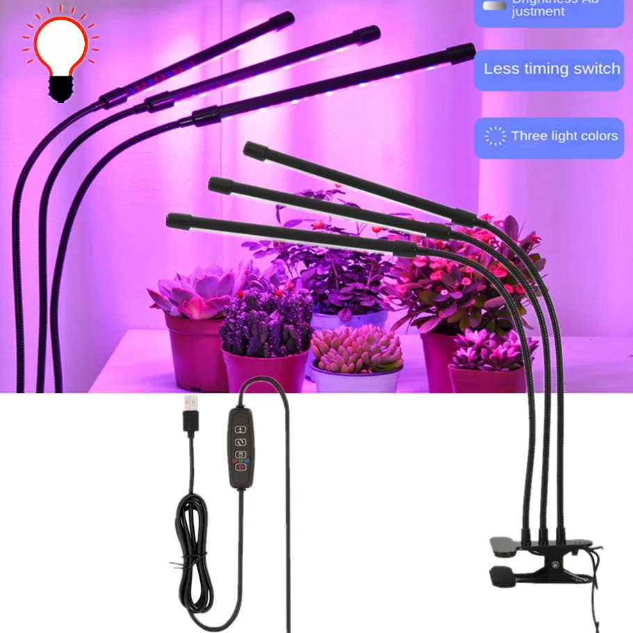 30-150 Led Usb Grow Light Phytolamp Per Piante Con Controllo Full Spectrum Fitolamp Lights Home Flower Seedling Clip Phyto Lamp