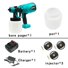  800W 800ML Electric Spray Gun .Handheld Cordless High Power Electric Paint Sprayer.Home DIY Easy Spraying.For Makita 21V Battery 