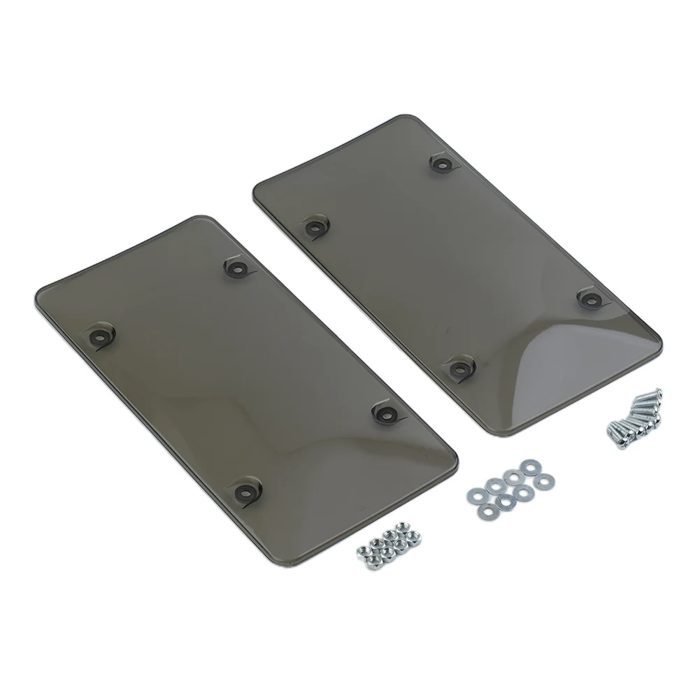 

2PCS License Plate Cover Car License Plate Frame For US/MX/CA Compatibility Auto License Plate Protection Shell