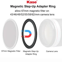 Kase Magnetic Filter Step-Up Adapter Ring for 67mm Wolverine Magnetic Filters 43/46/49/52/55/58/62mm to 67mm, 62-67mm 58-67mm 1
