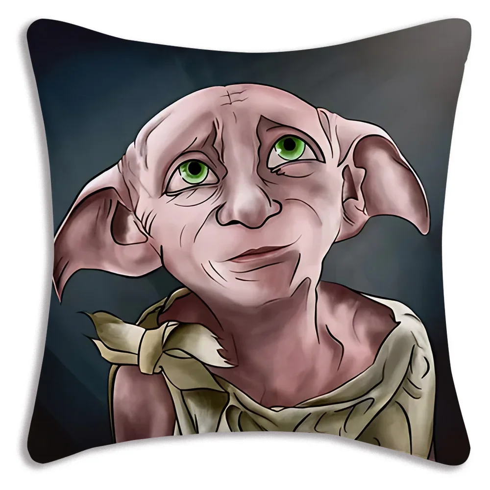Nordic Style Dobby Meme Pillow Covers Cartoon Sofa Decorative Home Double-sided Printing Short Plush Cute Cushion Cover 6