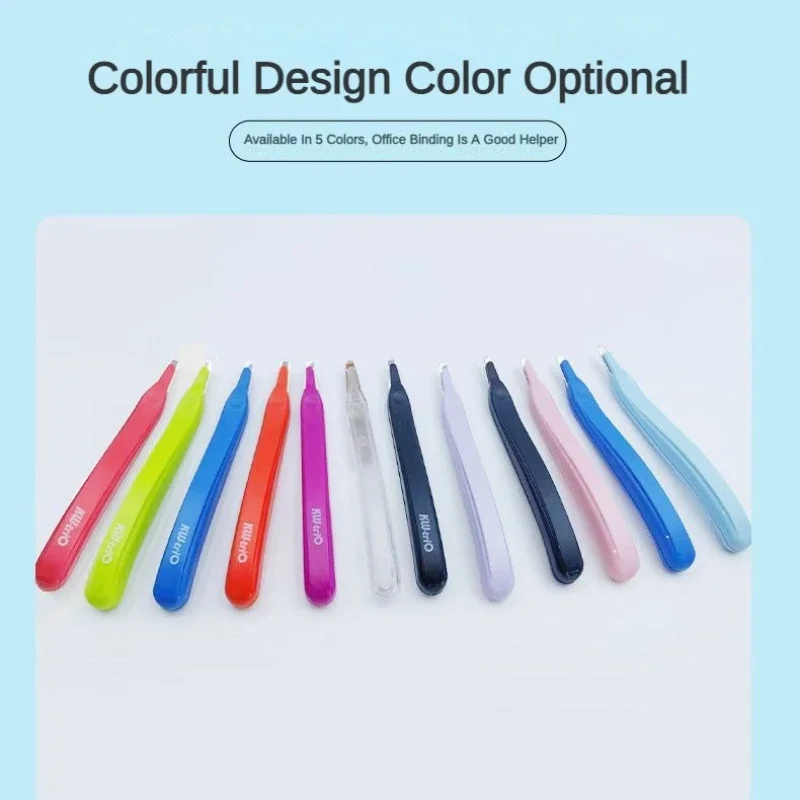 Staple Remover KW-TRIO Portable Magnetic Staple Remover Push Style Less Effort Staples Removal Tool for Home Office School Supplies Stationery