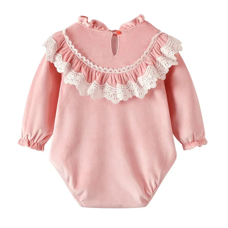 

IYEAL Princess Baby Girls Clothes Spring Autumn Cotton Long Sleeved Bodysuit With Hat Newborn Jumpsuit Outfits Infant Clothes