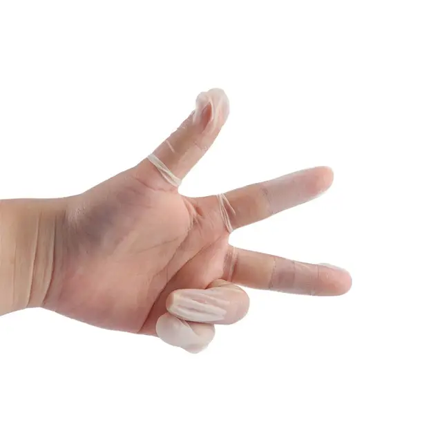 Counting Latex Ultra-thin Protective Finger Cots Disposable Fingertip Protection Work Finger Cots 3
