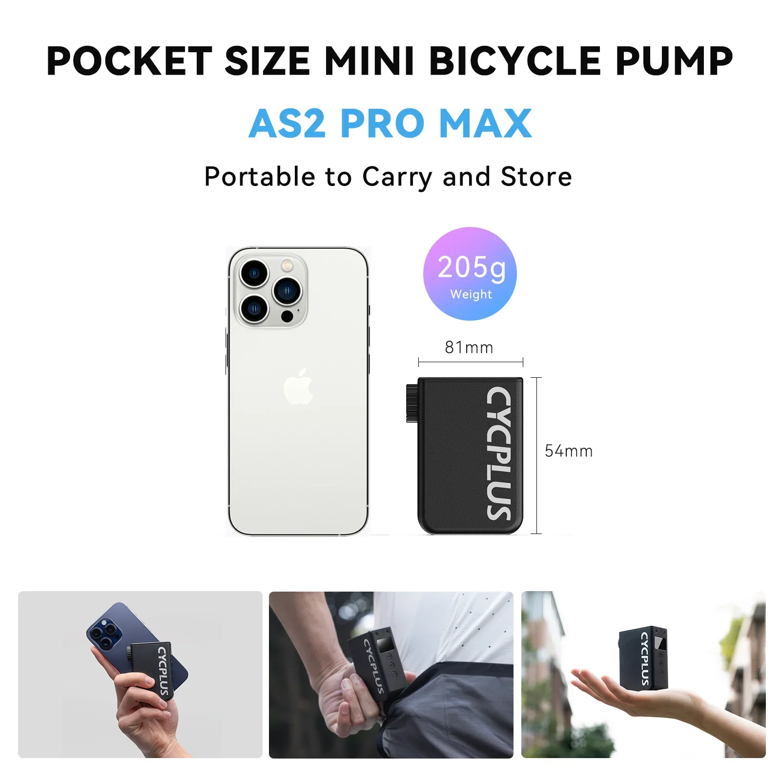 アクセサリー CYCPLUS AS2 PRO AS2 Pro Max Tiny E-Pump For Bike – CYCPLUS