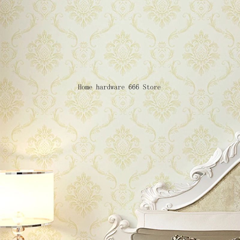 

Non-Woven Simple EuroPean Living Room Bedroom Wallpaper Restaurant Aisle Hotel Hotel Wallpaper