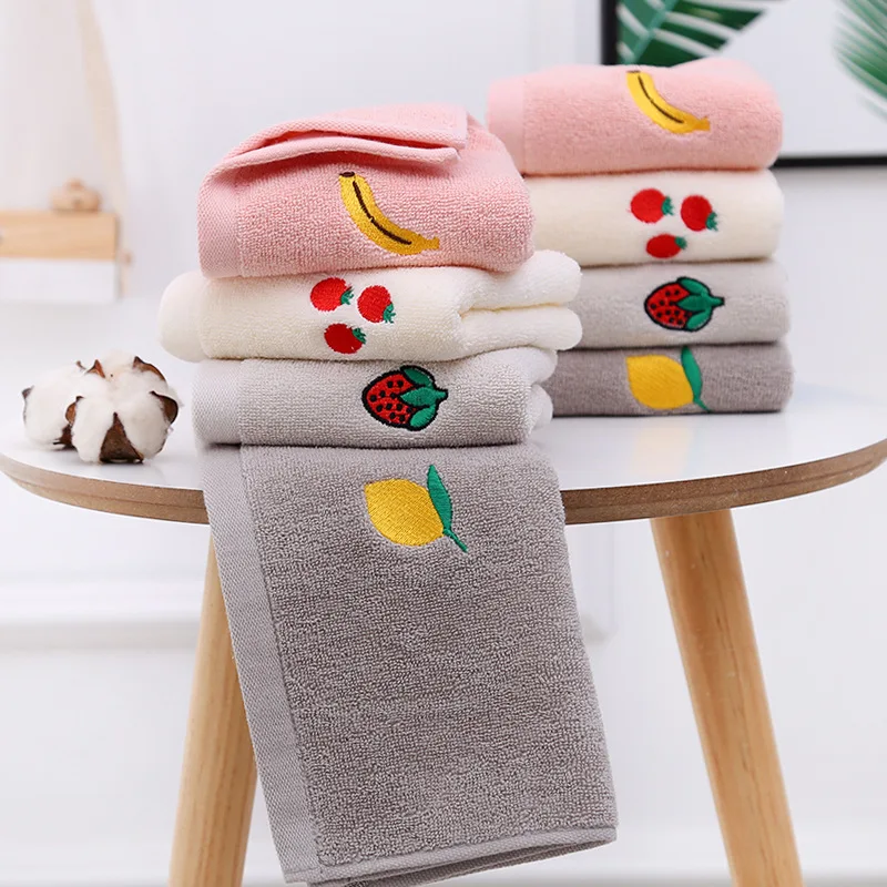 

Children Towel 25x50cm Embroidered Cartoon Household Washing Towel Multi Color Cute Thickened Soft Absorbent Kid Towel