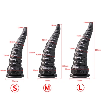 Octopus Dildo Suction Cup Tentacle Sex Toy Animal Dildo Alien Dick For Woman Man Wide Anal Plug Vaginal Dilator/Stimulator 6
