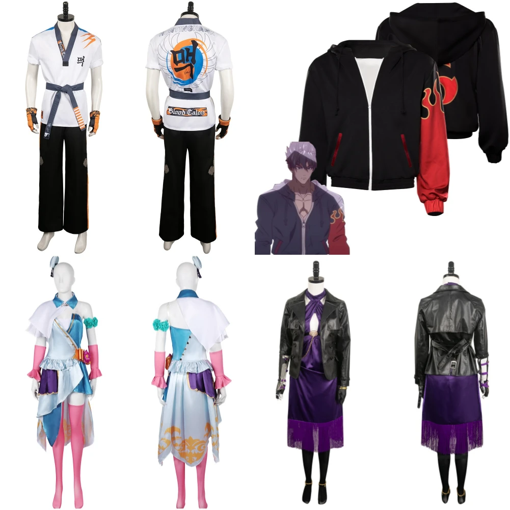 Fantasia Kazama Jin Giacca Cosplay Cappotto Jin Nina Hwoarang Costume Tekken 8 Alisa Vestito Cosplay Uomo Donna Halloween Carnival Suit