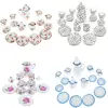 15Pcs/set Teapots Tea Game Model Miniature Dollhouse Furniture Porcelain Cups Flower Tableware Kitchen Chinese style Girls Toys 5