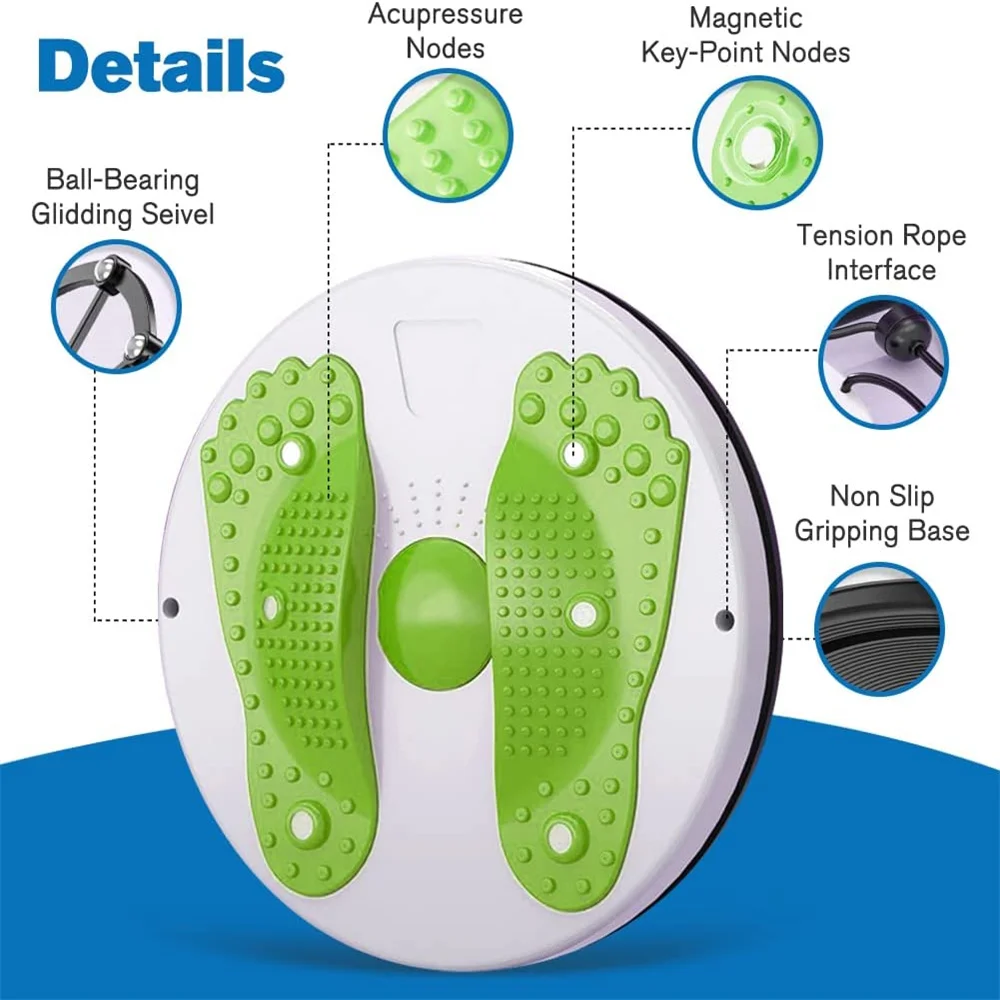 Waist Twisting Disc Balance Board Waist Twisting Disc Balance Board Fitness Equipment for Home Body Aerobic Rotating Sports Magnetic MassagePlate Exercise Wobble
