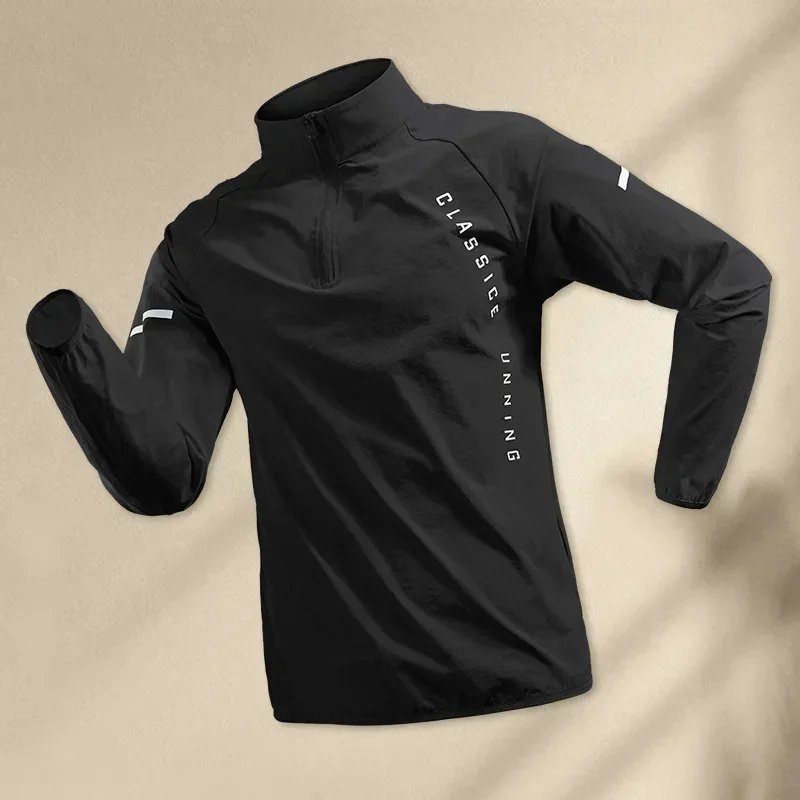 Men White Running Jackets Gym Zipper Hooded Sport Jacke Jogging Training Fitness Sweatshirt Casual Running Sportswear