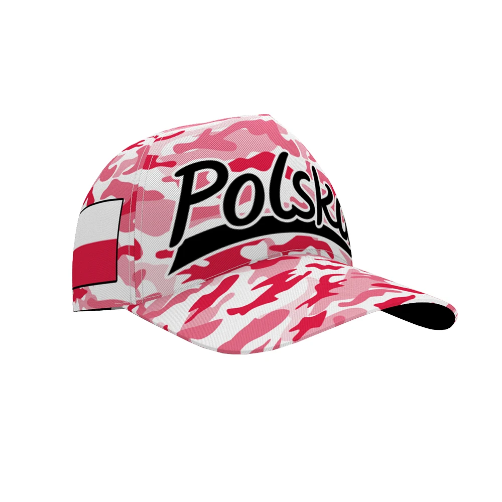 

Poland Youth Diy Free Custom Name Logo Print Photo Pol Hat Nation Flag Pl Republic Polska Polish Country College Baseball Cap