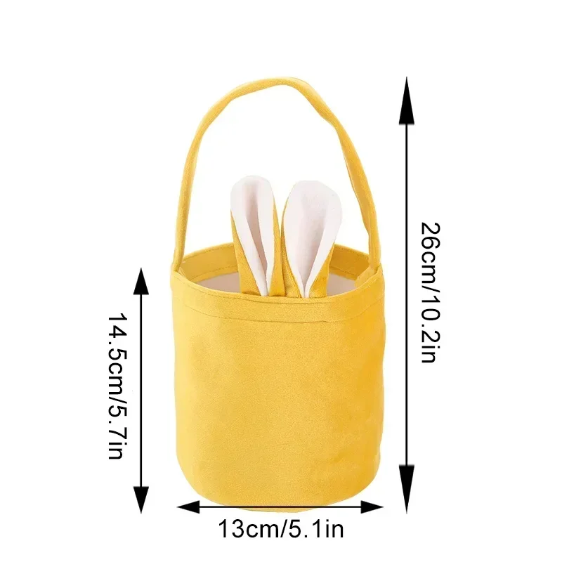 1-20PCS Rabbit Ear Easter Basket Bunny Handbag for Party Gift Easter Egg Candy Holder Holiday Decor Organizer Decorations