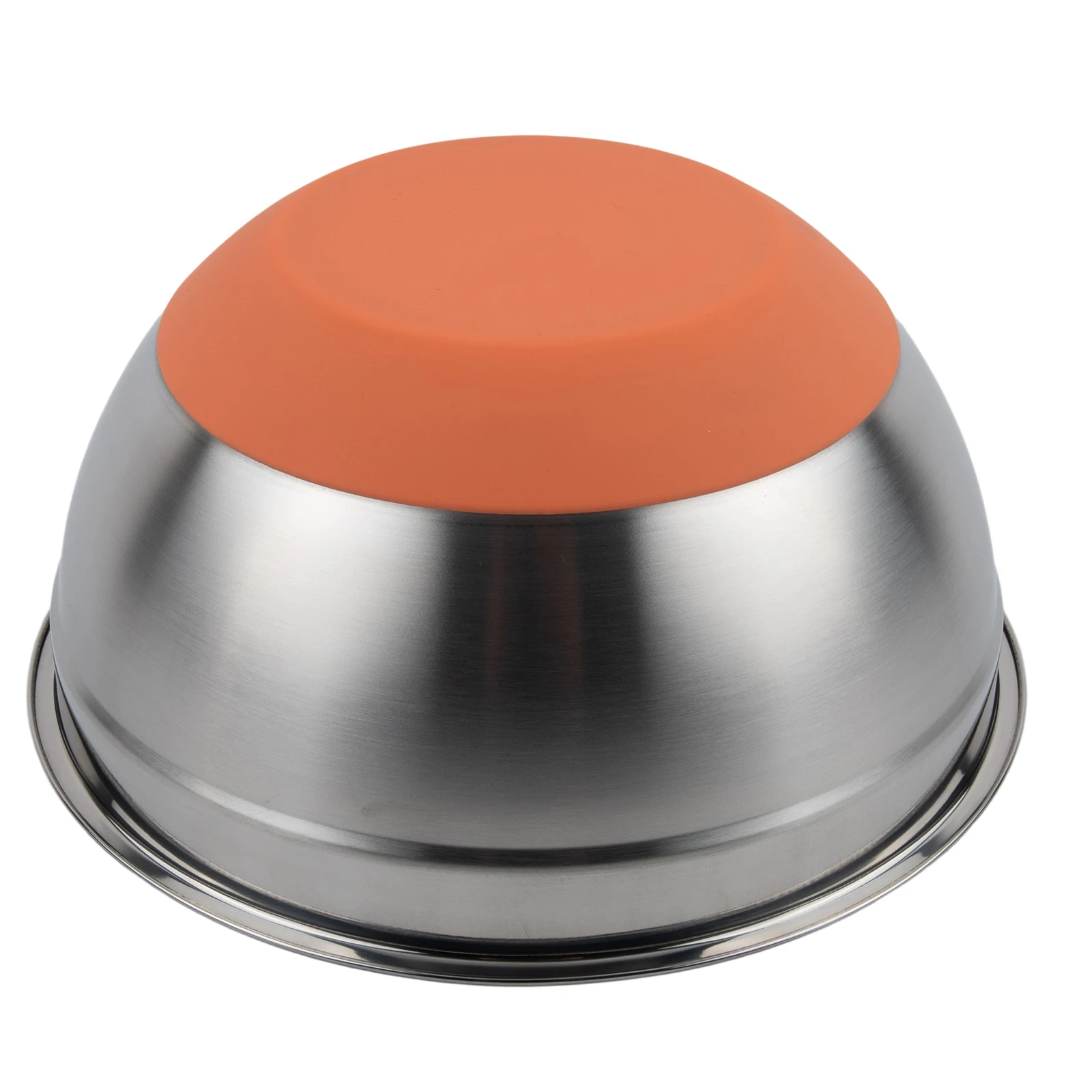 1PC Stainless Steel Salad Bowl Cooking Bowl With Lid Silicone Bottom Non-slip Grip Salad For Home Kitchen Cooking Baking