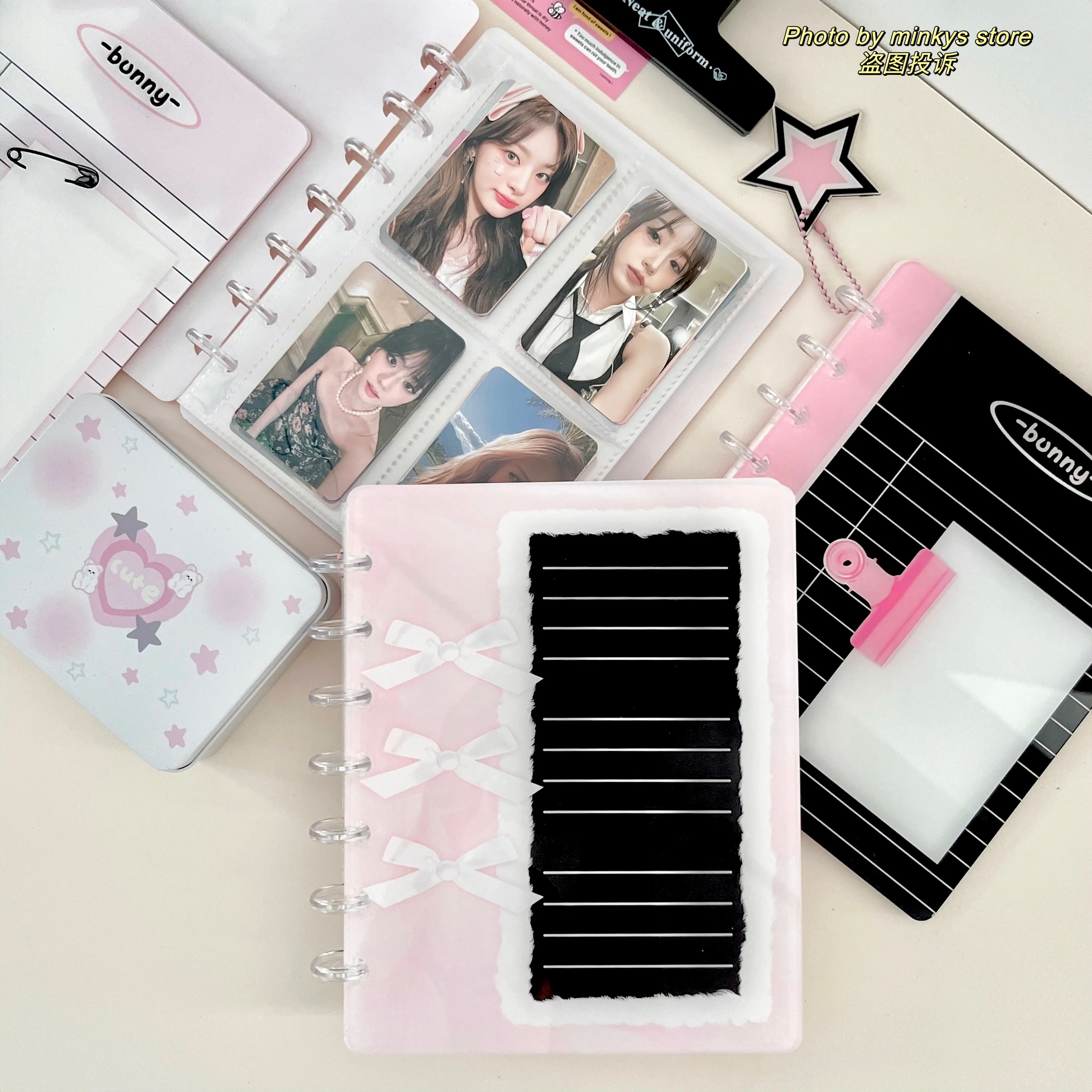 MINKYS Kawaii ins Hot Mushroom Kpop Photocards Binder Idol