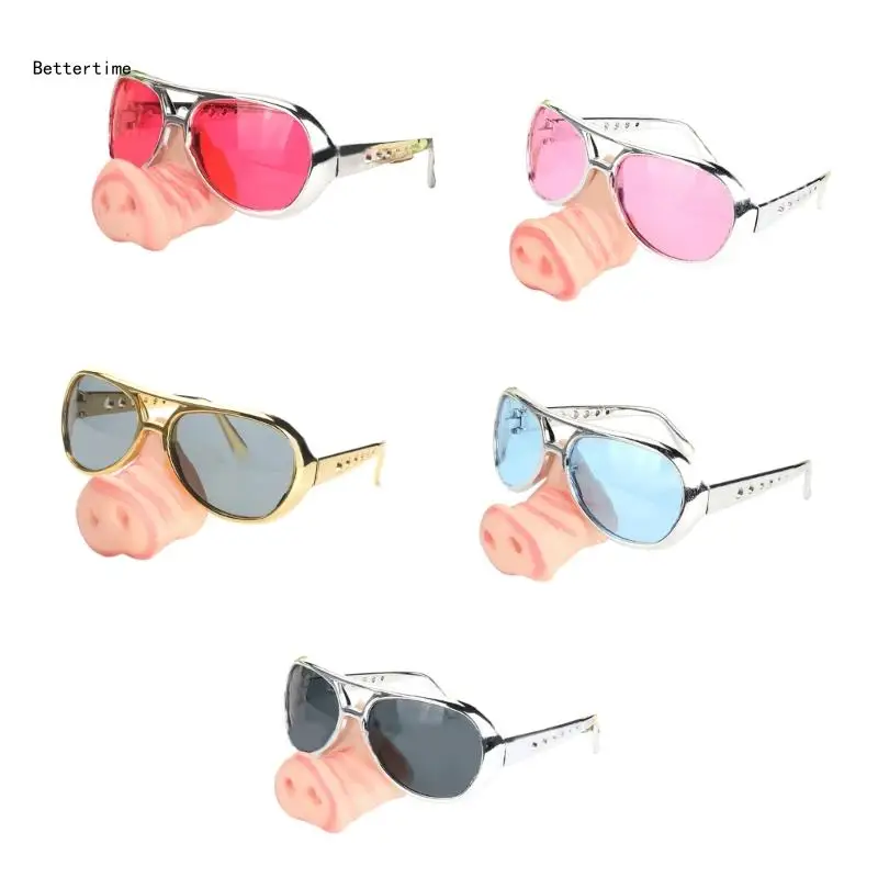 

B36D Big Nose Cosplay Glasses with Big Nose for Halloween Party Prop Big Nose Glasses