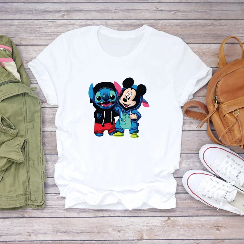 Disney Stitch and Mickey Mouse DIY patches for children Ironing applications clothes stickers