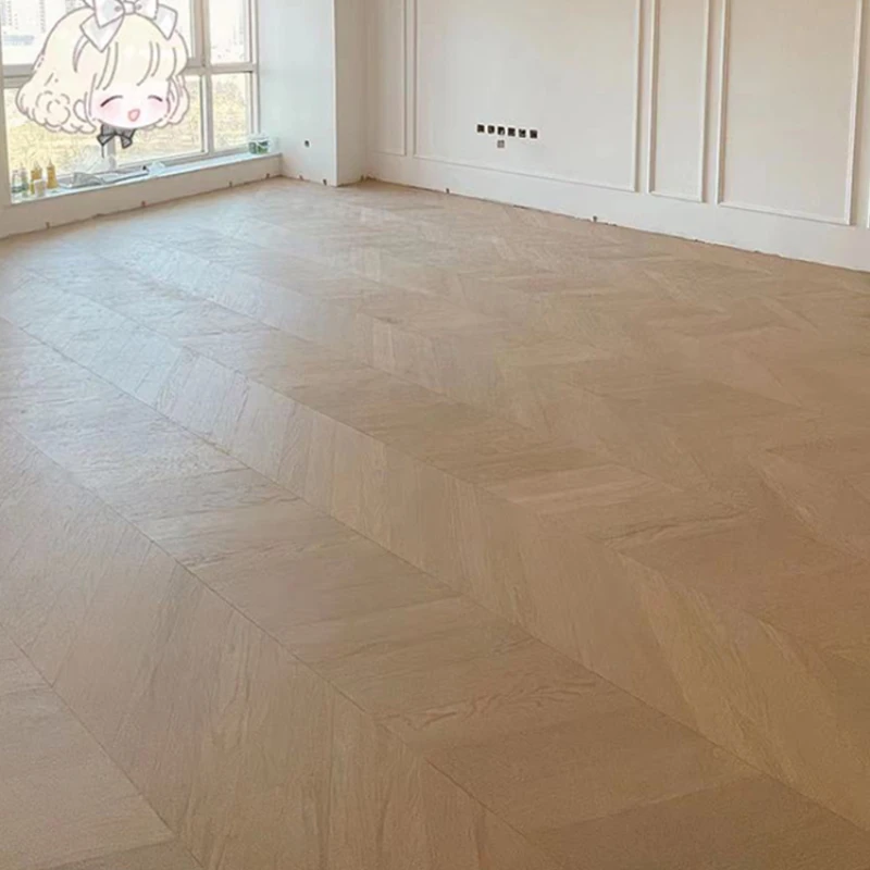 

Stitching Floor Solid Wood Multi-Layer Composite White Color Light Gray Affordable Luxury Style Floor Heating Available