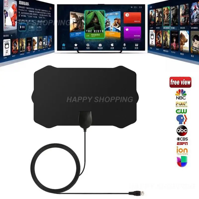

Mini HDTV TV Antenna Digital Indoor HDTV 1080p ATSC Indoor Antenna Indoor Universal TV Antenna TV Receivers Home Audio