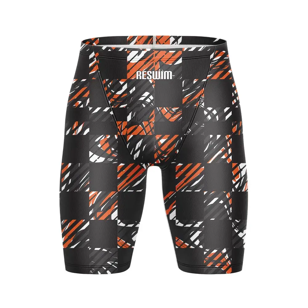 Mens Swim Jammer Swimsuit Shorts Athletic Training Beach Tights Shorts Man Summer Swimming Trunks Swim Diving Surfing Pants