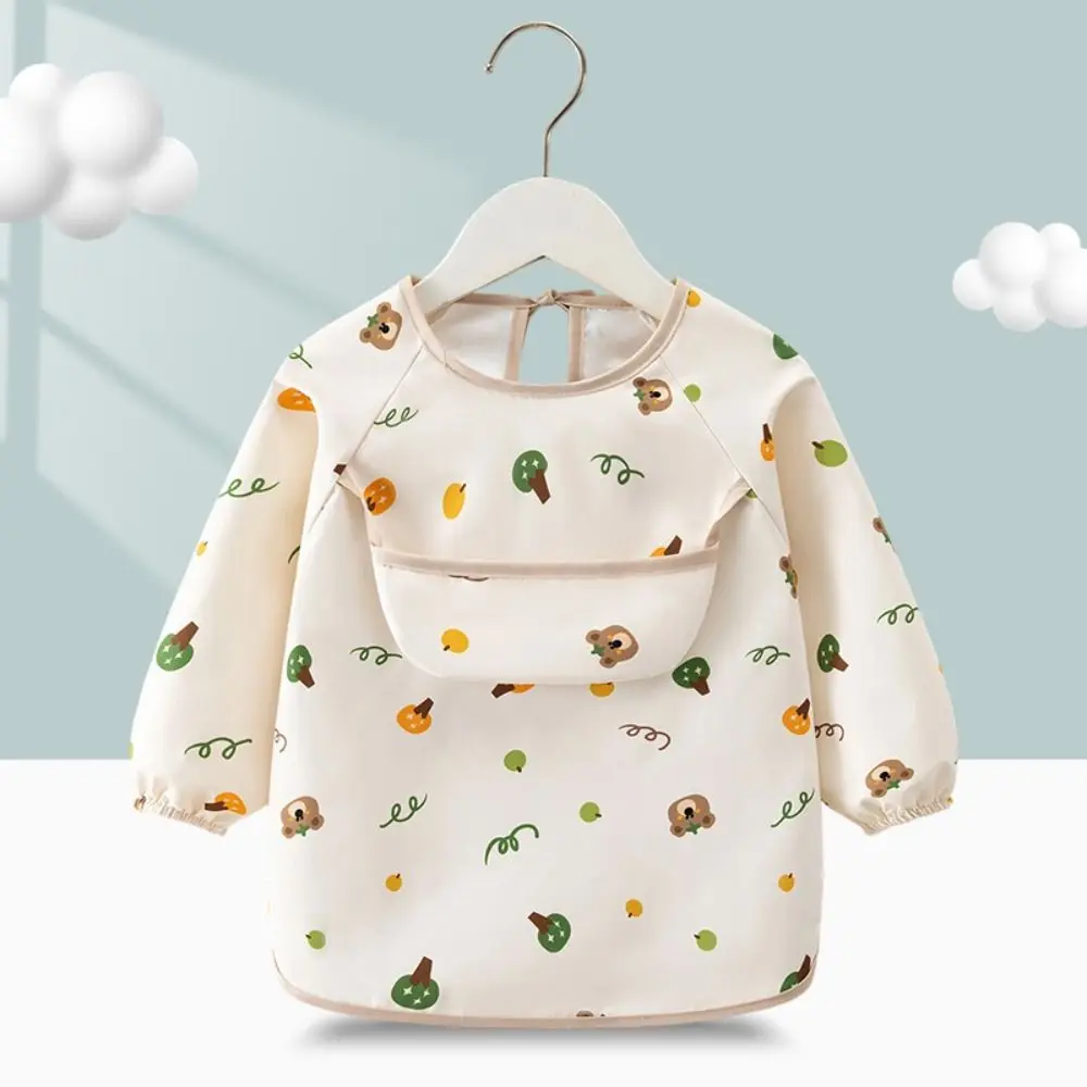 방수  턱받이, 이유식 블라우스, 쌀알 포켓,  긴팔 앞치마, 용 턱받이, 부드러운 용 턱받이