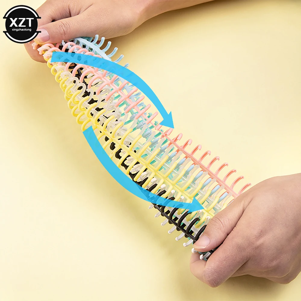 30 Holes Circles Ring Loose-leaf Paper Book Scrapbook Album Binder Spiral A4 Notebook Binding Clips