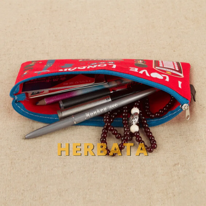 Cute Animal Fabric Pencil Case-Kawaii Pen Bag for Kids School Supplies (Zakka Gift)