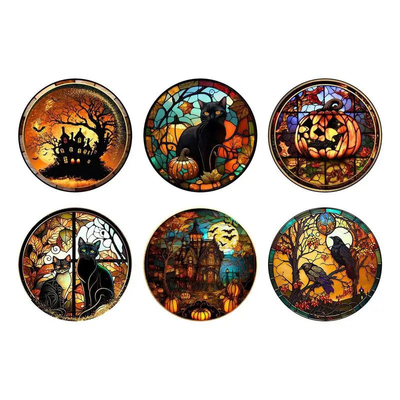 

Window Clings Decor Halloween Double-Sided Clings Removable Decals Decoration Removable Decals For Halloween Party Scary Home