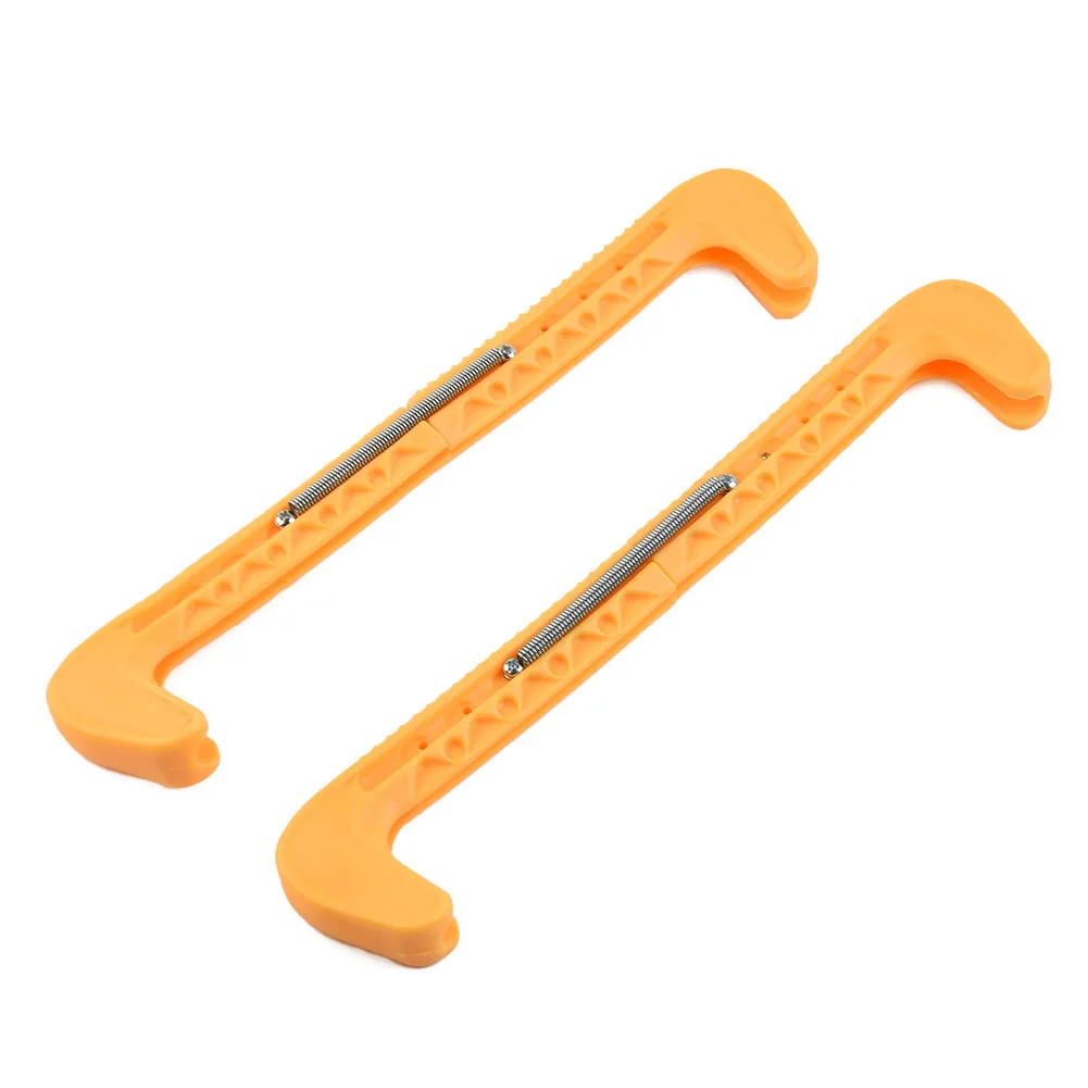 Ice Skate Protector Skates Cover Ice Skate 1 Pair Approx.31cm Plastic Adjustable Protective Hockey Skates Guards