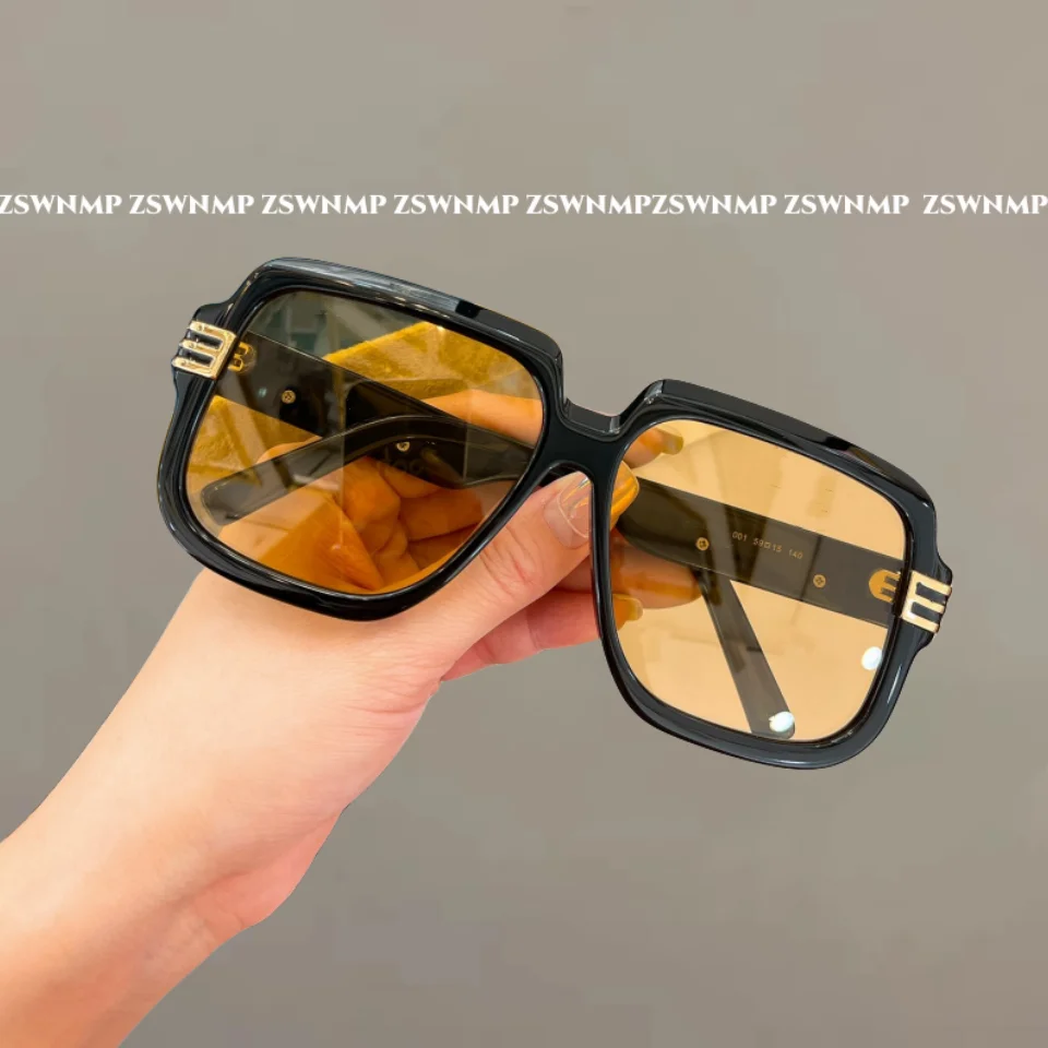 Square Large Frame High Quality Men's Sunglasses 0979S Fashion Women's Prescription  Glasses Brown Black - AliExpress