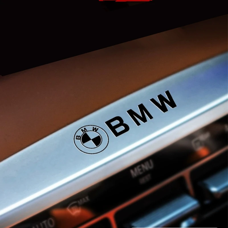 Car sticker covers 2/4pcs 3D Metal Car Interior Dekoration Stickers Badges Auto Styling For BMW M Power Performance M3 M5 X1 X3 X5