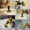 7pcs Drill Brush Attachment Set Power Scrubber Brush With Drill Scrub Brush For Cleaning Showers Tubs Bathroom Tile Grout Carpet 6