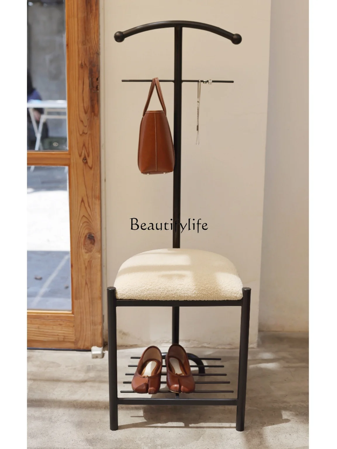 

Полка для пальто, Минималистичная маленькая Овечка, сменный стул для обуви, скандинавский средневековый художественный дизайн