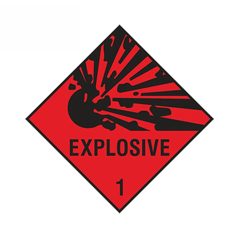 

EXPLOSIVE RED Car Sticker Explosion Warning Danger Waterproof Accessories Auto Decoration PVC for Laptop PC Fridge,13cm