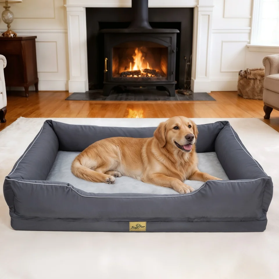 Extra Large Orthopedic Dog Bed Calming Pet Sofa