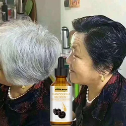 Gray White Hair Treatment Serum Liquid White To Black Natural Color Repair Nourish Products Anti Loss Hair Care for Men Women