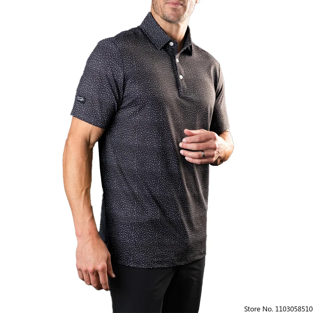 

Summer Polo Wear Men's Golf Shirt Racing Short Sleeved Business Top Quick-Drying Breathable T-shirt Football Tennis Jersey