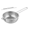 Stainless Steel Single Handle Basket Dense Hole Colander Vegetable Washing Basket Multi-purpose Kitchen Basin organizers storage 6