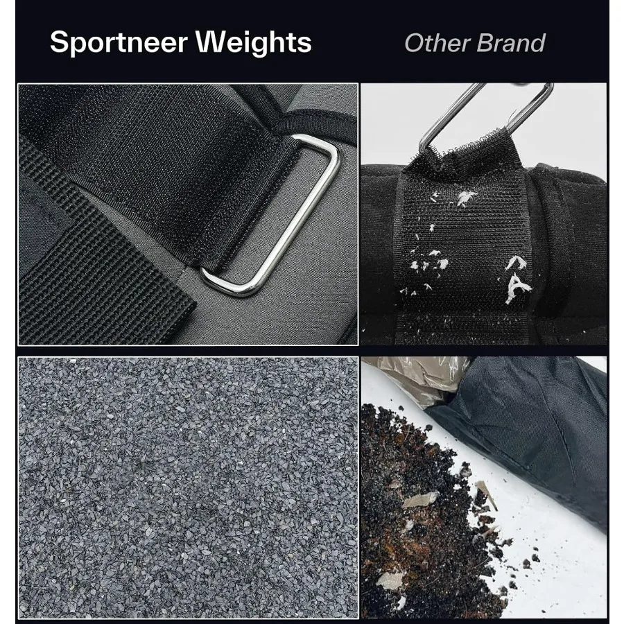 Adjustable Ankle Weights 1 Pair 2 4 6 8 10 Lbs Leg Weight Straps for Women Men, Weighted Ankle Weights Set for Gym,Fitness, Work