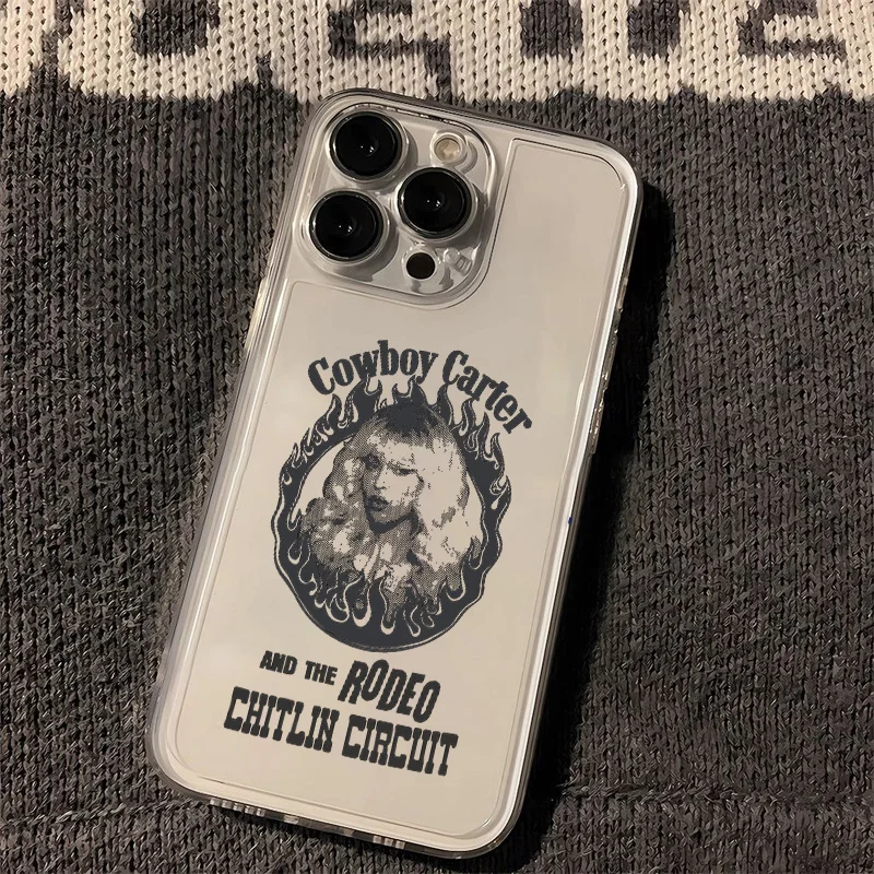 Luxury Singer-Inspired Cowboy Phone Case - Soft Back Cover