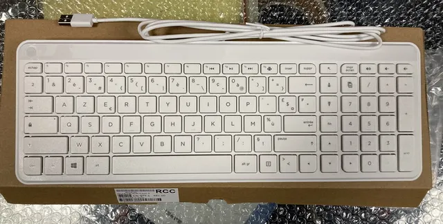 New Usb Keyboard For Hp Laptop Desktop Computer External Wired Keyboard Kbah21 Silent Chocolate Spanish Layout - Keyboards - AliExpress