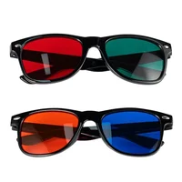 1 pièces cadre noir rouge bleu vert lunettes 3D pour dimensionnel anaglyphe TV film DVD jeu et pour amblyopie formation lunettes 2